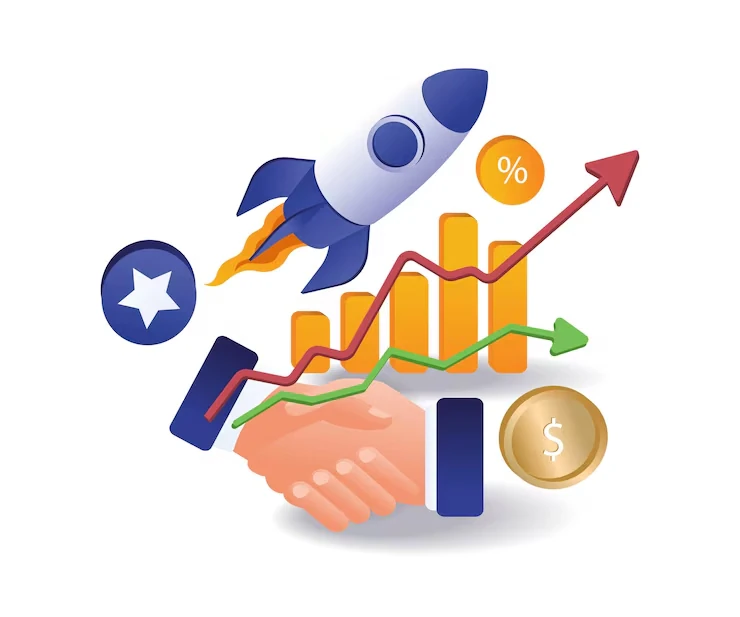 Business growth illustration